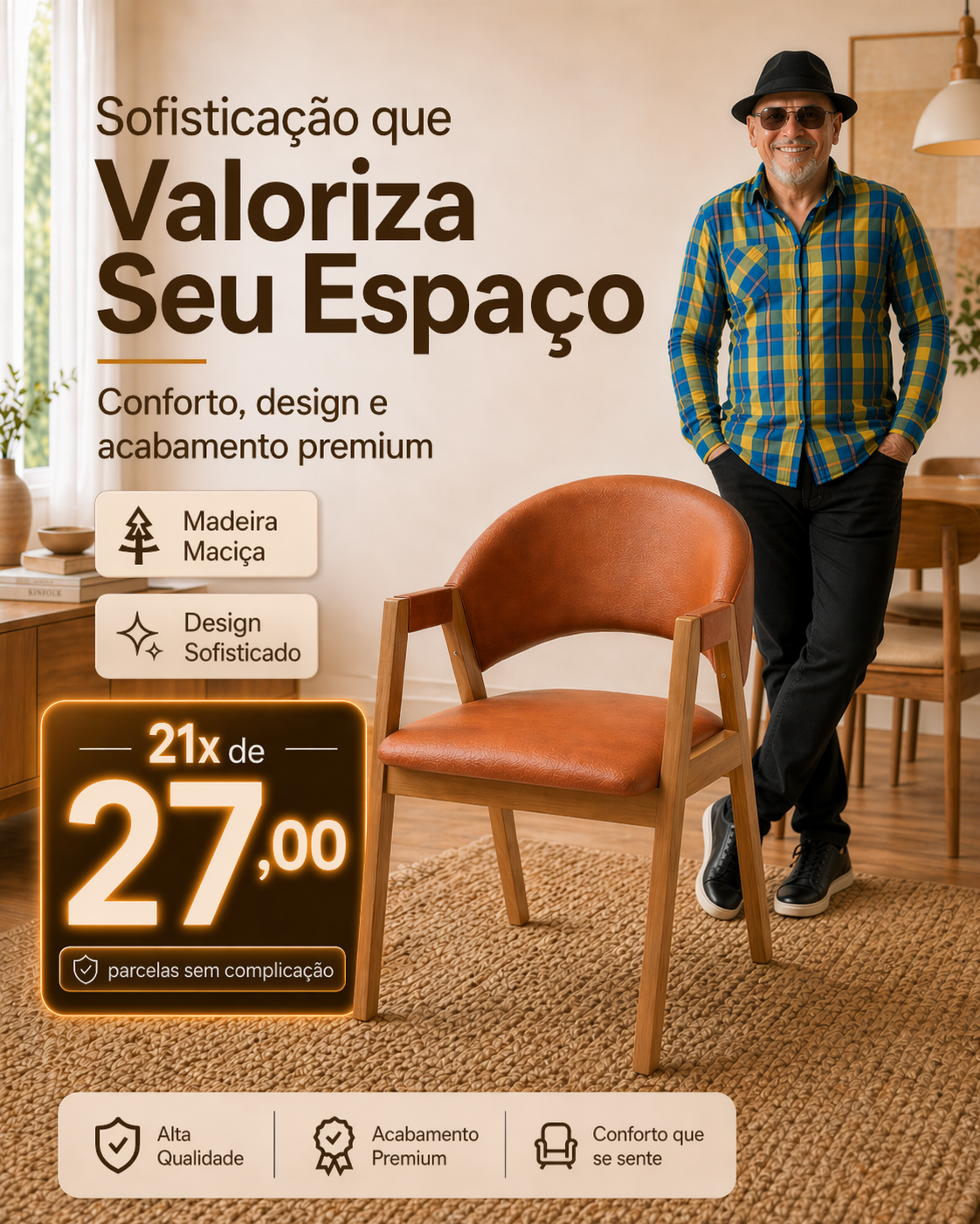 Cadeira Concha com Braço
